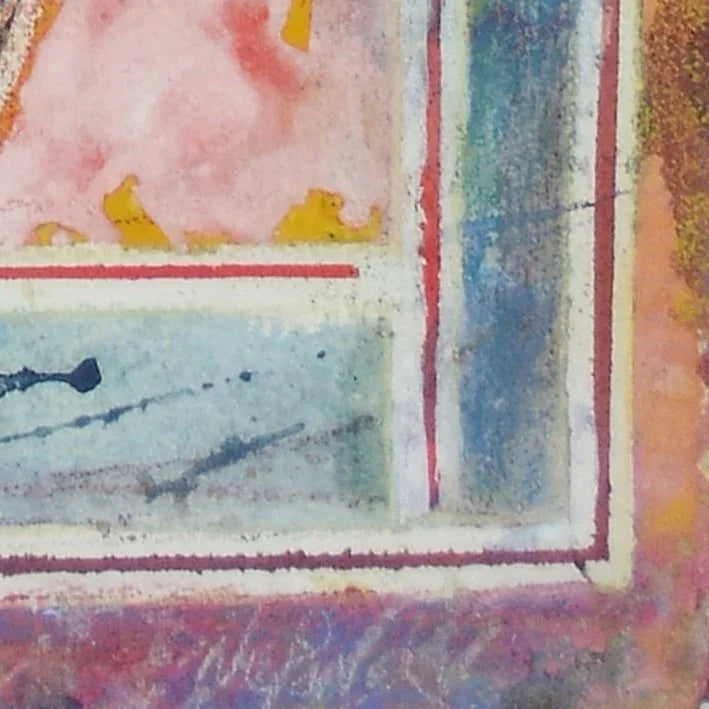 abstract metamorphosis art featuring bold acrylic gestures with fluid boundaries and vibrant colors.