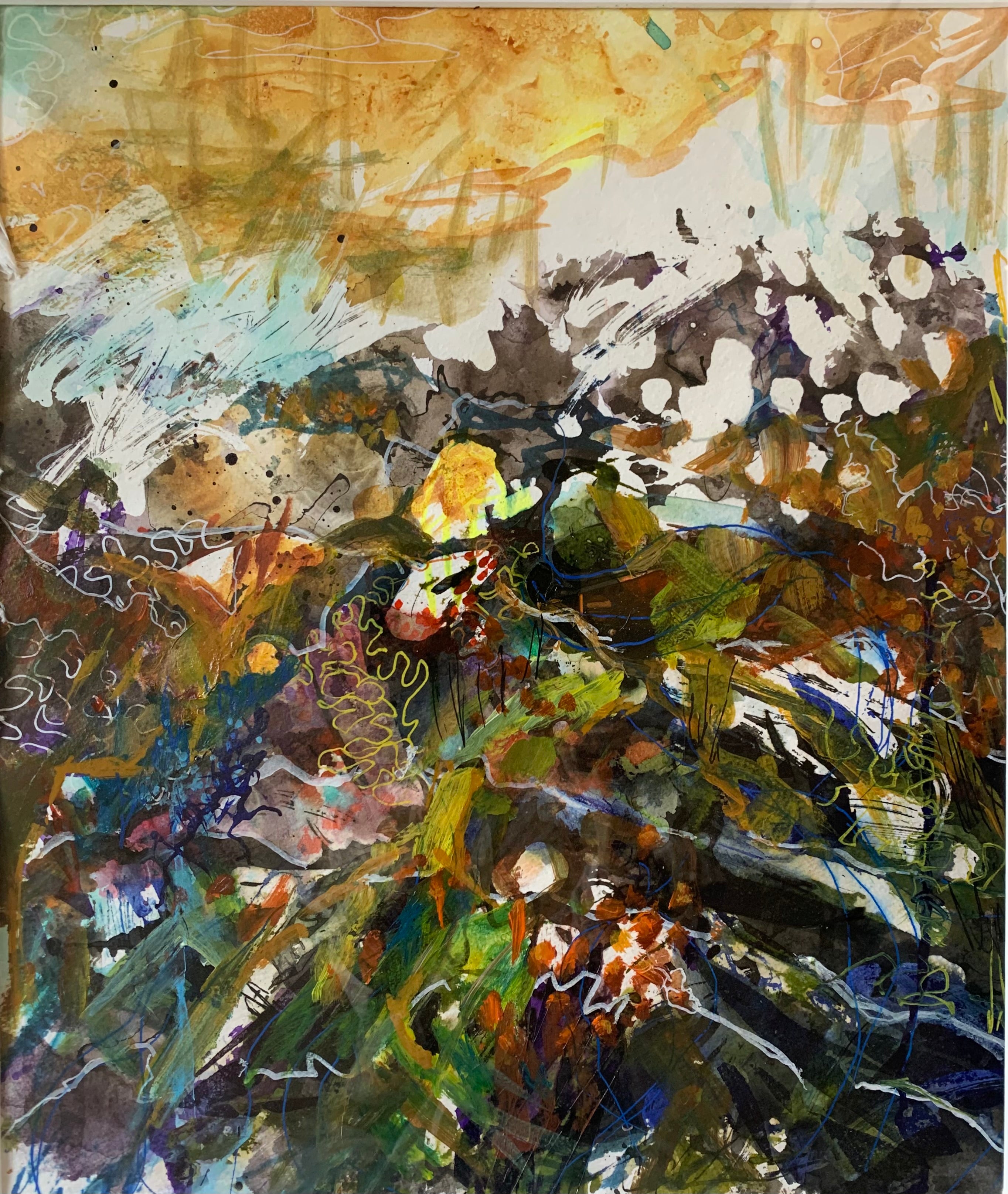 Beneath the sunlit sea - Original Painting by Chaz Nieponski | Nieponski Gallery