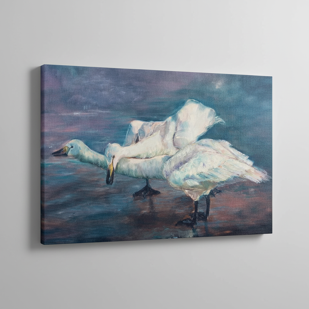 Swan Painting - Wall Hanging