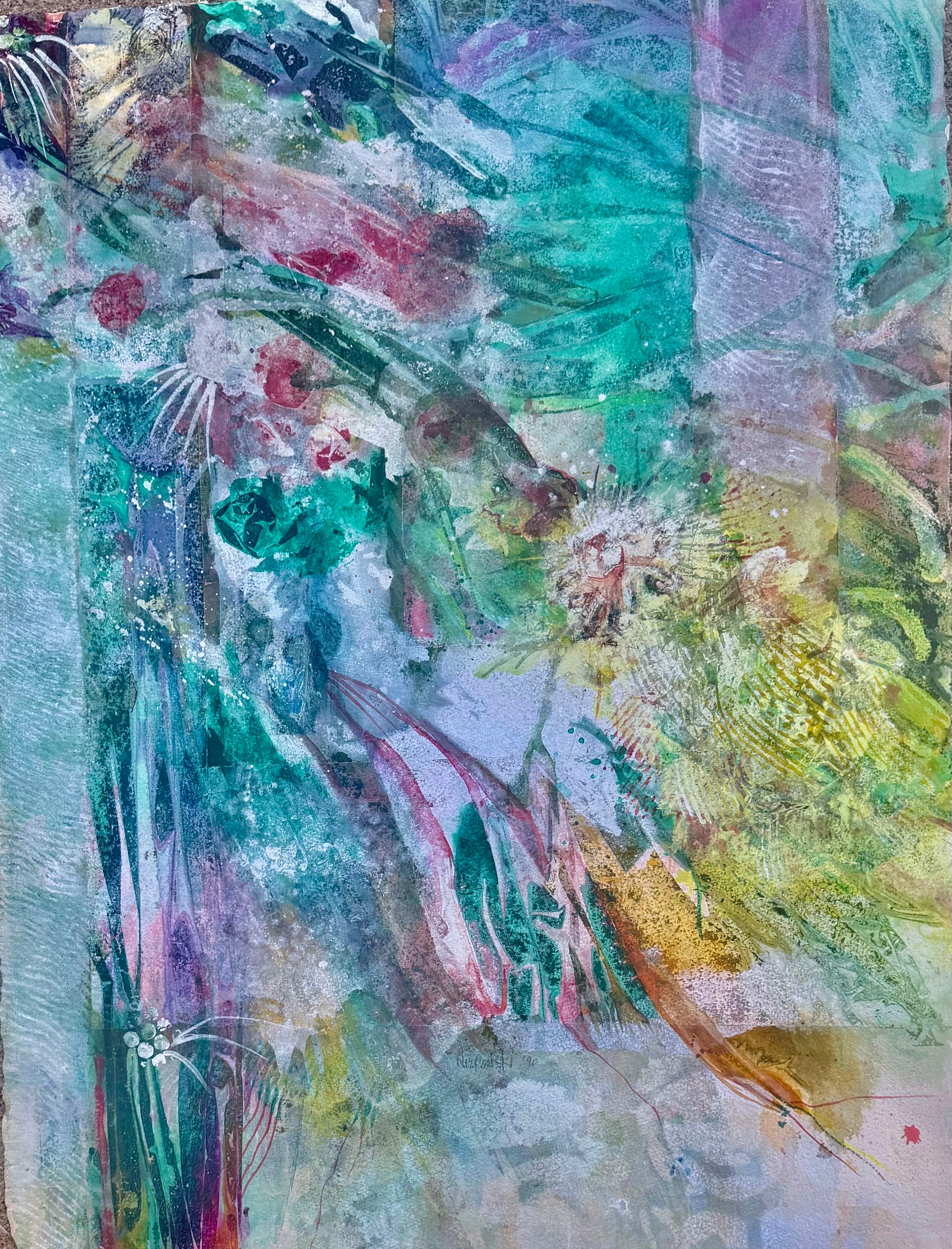 Windswept Garden Wall (Original)